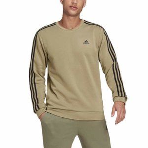 adidas Tan Sweatshirt with Black Stripes